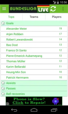 Bundesliga Live android App screenshot 0