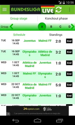 Bundesliga Live android App screenshot 1